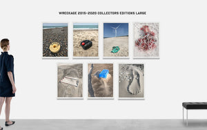 "WRECKAGE No. 119, Hanstholm, Denmark, Summer 2017" – Kunstfotografi – Limited Fine Art Edition – Indrammet med hvide trælister og Art Glass – Str. M/L/XL