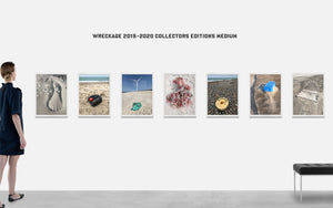"WRECKAGE No. 128, Klitmøller, Denmark, Summer 2017" – Kunstfotografi – Limited Fine Art Edition – Indrammet med hvide trælister og Art Glass – Str. M/L/XL