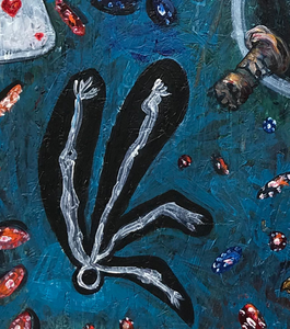 "THE CROUPIER" (2013-2014) – Originalt maleri – 120x160 cm